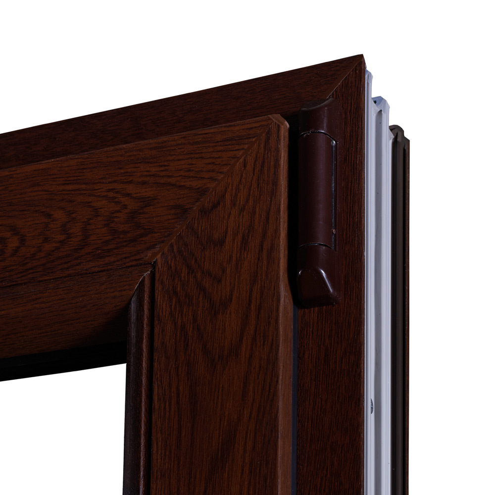Usa exterior nuc geam ornamental mic 87x202 cm cu prag aluminiu - imagine 3
